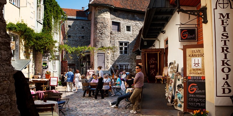 Masters' Courtyard, Tallinn, in Summer